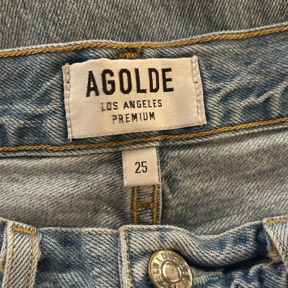 Agolde Riley Distressed Crop Jean - Picture 2 of 3